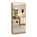 Ver imagem 3 de Armário Multiuso Plaza 2 Portas com Espelho 1 Gaveta - Panorama Móveis