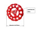 Ver imagem 2 de Volante P/ Registro Hidrante Bruto em Poliamida de 2 1/2 Vermelho Quadrado 9mm Deca Registro Hidrant