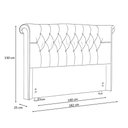 Ver imagem 5 de Cabeceira Cama Box Casal 140 Cm Serena Veludo Cinza - Nexta Casa
