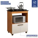 Ver imagem 6 de Balcão para Cooktop 5 Bocas 1 Porta Basculante Salvia Kaiki Móveis