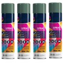 Ver imagem 1 de Tinta Spray 400ml Verde Escuro Uso Geral em Aço Ferro Gesso Cerâmica Couro | Universo | Kit 04 Un