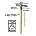 Ver imagem 3 de Picareta Chibanca Premium Cabo Envernizado Cunha Polietileno
