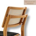 Ver imagem 5 de Conjunto com 2 Banquetas em Madeira Eloa Premium Preto/Imbuia Marrom