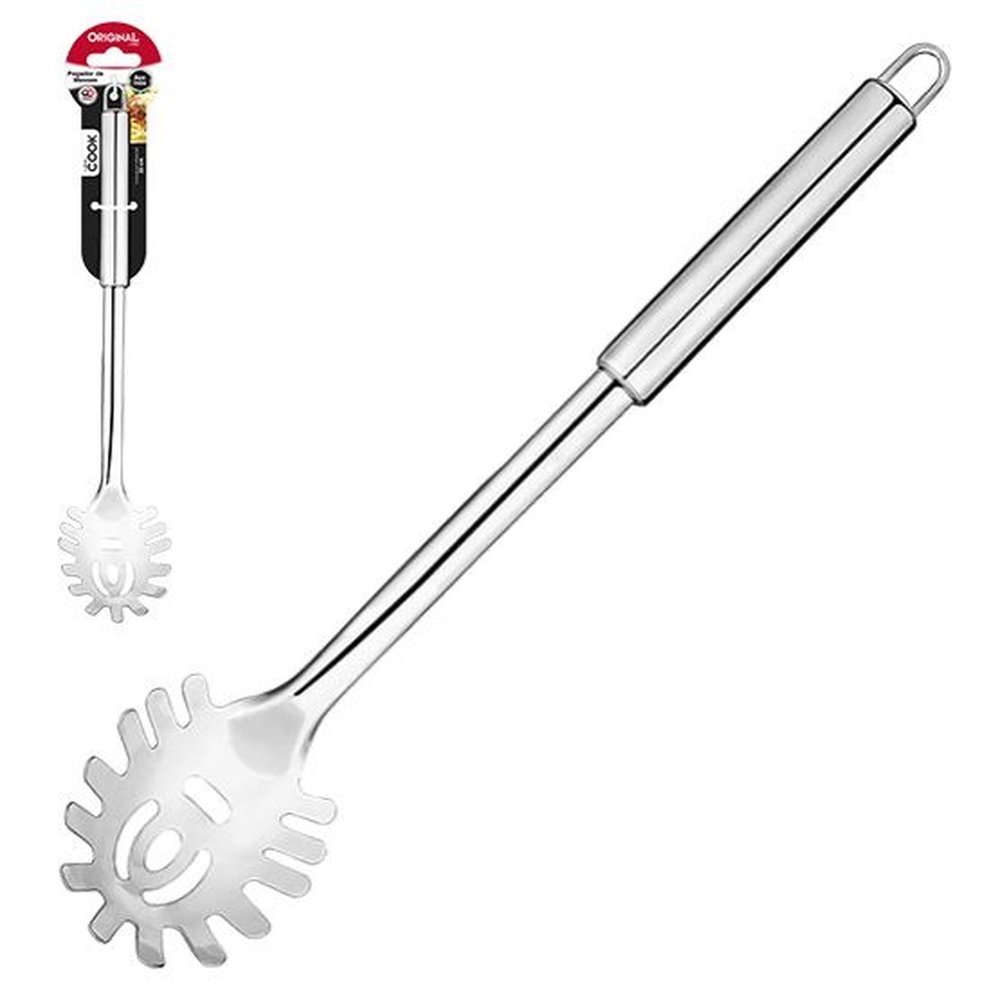 Ver imagem 3 de Pegador de Massas Cook 32,3 Cm Original Inox Prata Kit 10 Un
