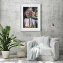 Ver imagem 2 de Quadro Artístico Colar Guia Umbanda - 60x48cm:madeira Branca