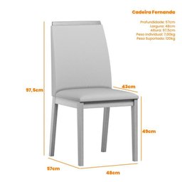 Conjunto Sala de Jantar Mesa Mariah 160x90 com 6 Cadeiras Fernanda Ype/preto/veludo Preto - Nc - 6