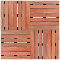 Deck em Placa de Madeira Modular Base Madeira 50x50cm Madersilva - 4
