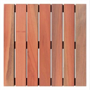 Deck em Placa de Madeira Modular Base Madeira 50x50cm Madersilva