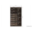 Ver imagem 2 de Cômoda Casal Marabá 1.6 c/ 1 Porta 2 Nichos e 6 Gavetas c/ Espelho Atacama - Santos Andirá