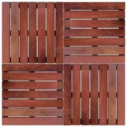 Deck em Placa de Madeira Modular Base Madeira 50x50cm Madersilva - 4