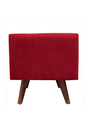 Ver imagem 1 de Puff Pé Palito Quadrado Não É Segredo Suede Animale Vermelho 40x45