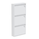Ver imagem 3 de Sapateira Aço 3 Portas Plus 50cm Branca Pandin Móveis