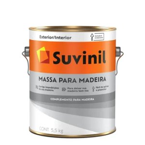 Massa para Madeira Branco 5.5kg - Suvinil