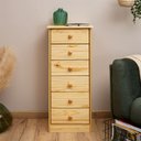Ver imagem 2 de Cômoda Organizadora Madeira 6 Gavetas Rondo Natural Idimex
