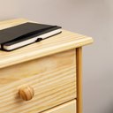 Ver imagem 5 de Cômoda Organizadora Madeira 6 Gavetas Rondo Natural Idimex