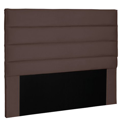 Cabeceira Casal 1,40m La Italiana Suede Marrom Café - Pallazio