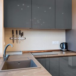 Kit 6 Metros de Papel de Parede Lavavel Alto Brilho Cinza Metalico - 2