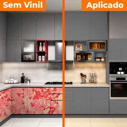 Kit 6 Metros de Papel de Parede Lavavel Alto Brilho Cinza Metalico - 4