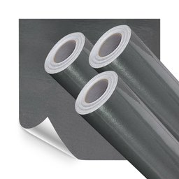 Kit 6 Metros de Papel de Parede Lavavel Alto Brilho Cinza Metalico - 1