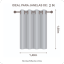 Ver imagem 3 de Cortina Blackout 100% Pvc 280cm X 160cm com Ilhos Corta Luz