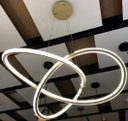 Ver imagem 3 de Lustre Pendente Moderno Ondas Led 40w Dourado 4000k Bivolt