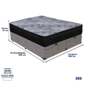 Ver imagem 3 de Cama Box Baú e Colchão Airtech Pampa Molas Ensacadas Queen Ortobom:cama Box Baú Cinza e Colchão Airt