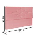 Ver imagem 2 de Cabeceira Estofada Box Solteiro Encosto para Cama T Cross 94x126 Rosa