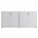 Ver imagem 4 de Armário Baixo Duplo 4 Portas MDP 158,5cm Cinza F5 Office