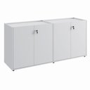 Ver mais imagens de Armário Baixo Duplo 4 Portas MDP 158,5cm Cinza F5 Office