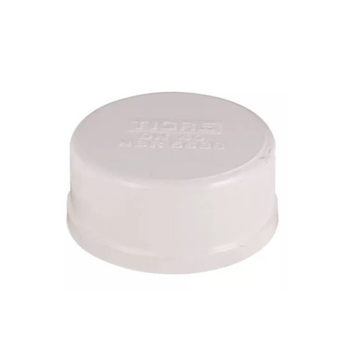 Tampão CAP PVC Roscável 1.1/2" Branco (50mm) Tigre - 2