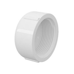 Tampão CAP PVC Roscável 1.1/2" Branco (50mm) Tigre - 1
