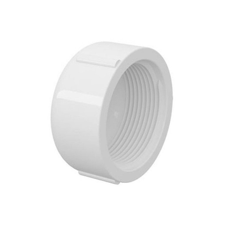 Tampão CAP PVC Roscável 1.1/2" Branco (50mm) Tigre