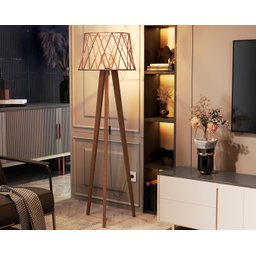 Luminária Abajour Tripé Sala Entrada Leitura Closet Quarto:bronze - 2