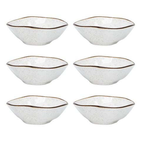 Conjunto 6 Tigelas Bowl Ryo Maresia 500ml Porcelana Oxford