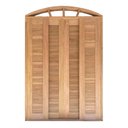 Ver imagem 6 de Porta Balcão de Correr de Madeira Cedro Arana Veneziana em Arco Bat.14 Cm- 2.35 (a) X 1.50 (l)