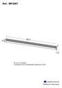 Ver imagem 3 de Kit 2 Puxadores 49,3cm para Armário Cozinha Aéreo 150cm Veneza Multimóveis Mp3087 Branco