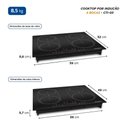 Ver imagem 6 de Cooktop 4 Bocas de Indução Mondial 7000w com Função Turbo Preto 220v - Cti-03