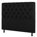 Ver imagem 1 de Cabeceira Cama Box Casal Queen Size Nice 160cm Linho Preto - Desk Design