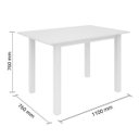 Ver imagem 6 de Conjunto Sala de Jantar Mesa 4 Cadeiras Joice Indekes