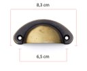 Ver imagem 2 de Kit com 5 Concha Colonial para Móveis Rusticos Cozinhas Planejadas