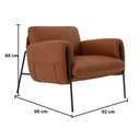 Ver imagem 7 de Poltrona Decorativa Versátil Luxo Serrana - Zahav Estofados:marrom