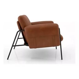 Poltrona Decorativa Versátil Luxo Serrana - Zahav Estofados:marrom - 2