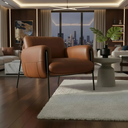 Ver imagem 2 de Poltrona Decorativa Versátil Luxo Serrana - Zahav Estofados:marrom