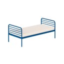 Ver imagem 2 de Cama Solteiro em Ferro Aço Carbono Tubular Teko Casatema MadeiraOriginals Azul/Álamo