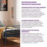 Cama Solteiro em Ferro Aço Carbono Tubular Teko Casatema MadeiraOriginals - 9
