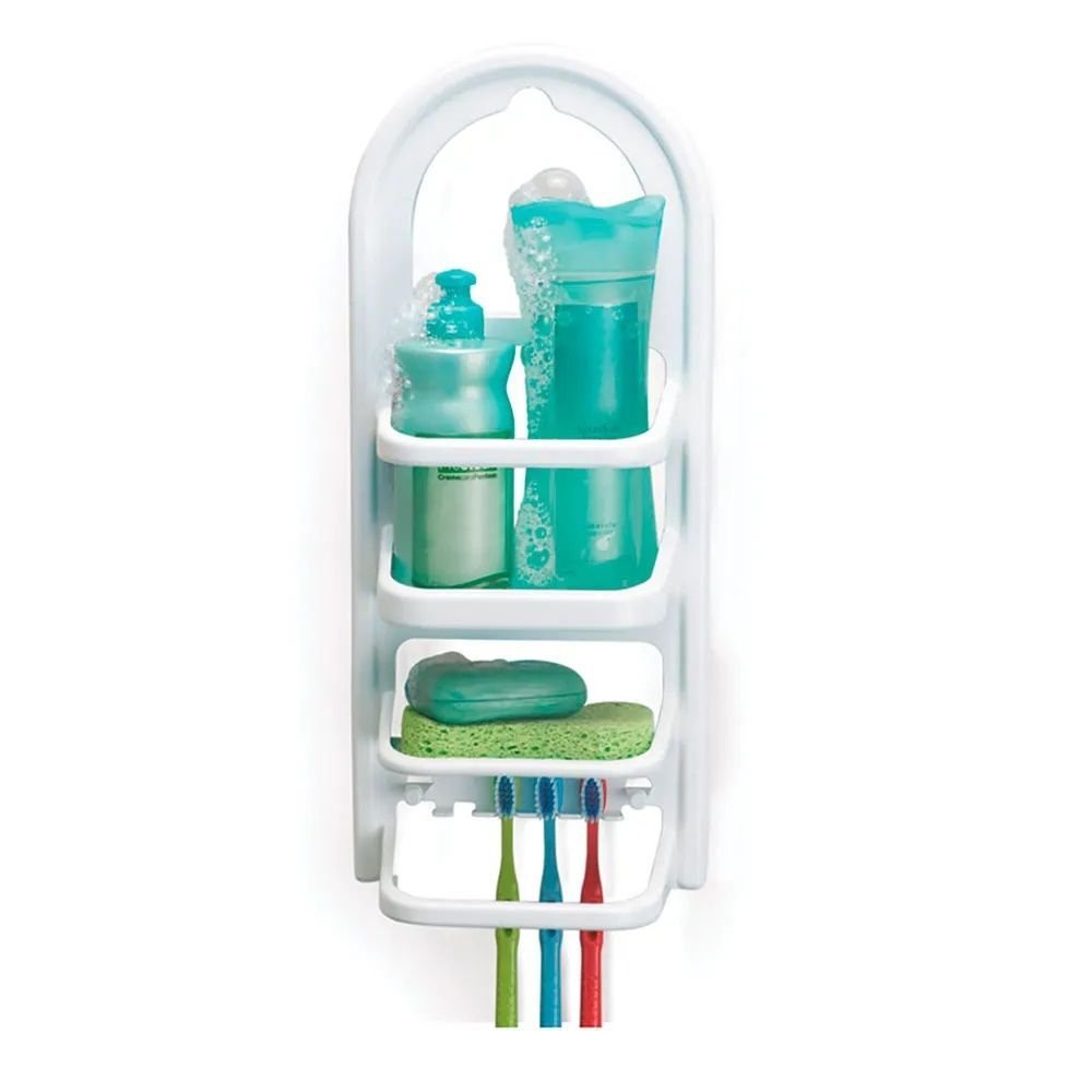 Porta Shampoo Prateleira de Banheiro Box Suporte Sabonete Escova de Dente Madri Nitron - Panami