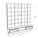 Ver imagem 4 de Estante Home para TV até 40 Polegadas Quadriculado LED TB125L Dalla Costa