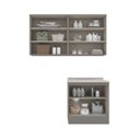 Ver imagem 5 de Lavanderia Modulada 03 Peças 100% MDF Cinza/Calcare Emilly