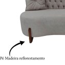 Ver imagem 6 de Sofá 3 Lugares Orgânico Curvo Tókio 180cm Bouclé Cinza Claro