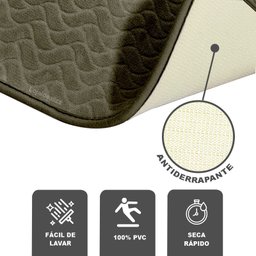 1 Tapete Banheiro Super Soft Macio Antiderrapante Orka 40x60 - 3
